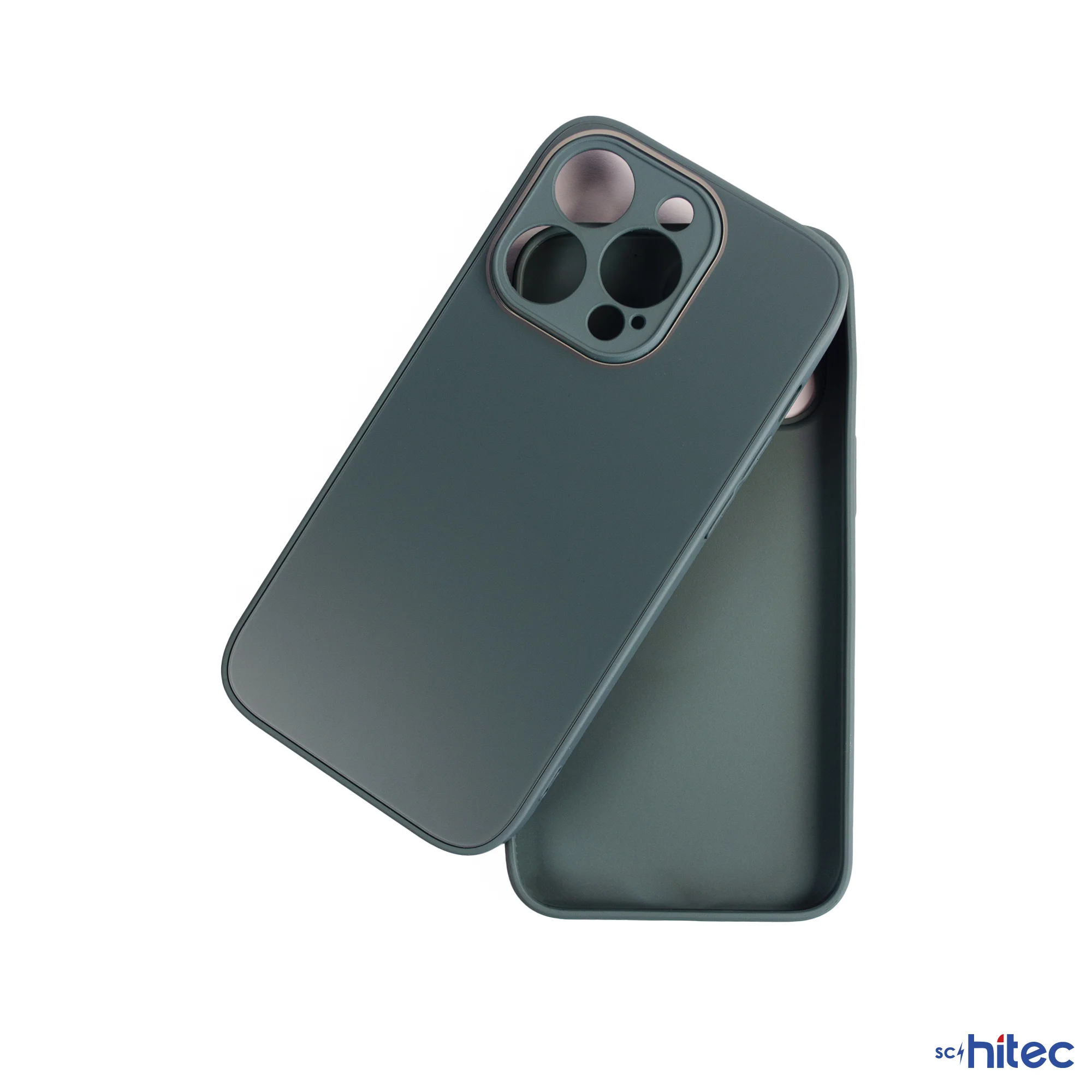 ScHitec Deluxe İphone 14 Pro Max Mat Kılıf Yeşil