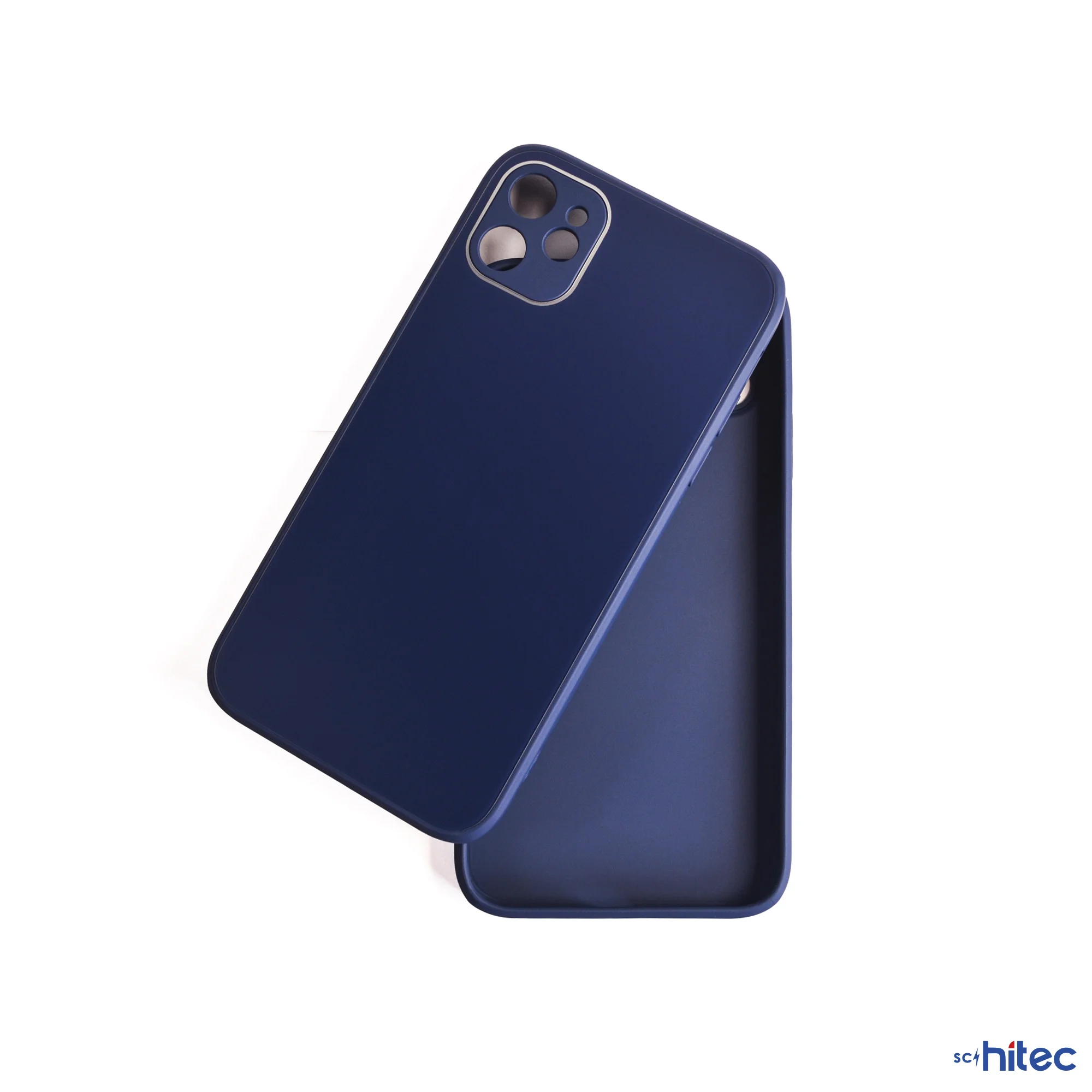 ScHitec Deluxe İphone 12 Mat Kılıf Lacivert