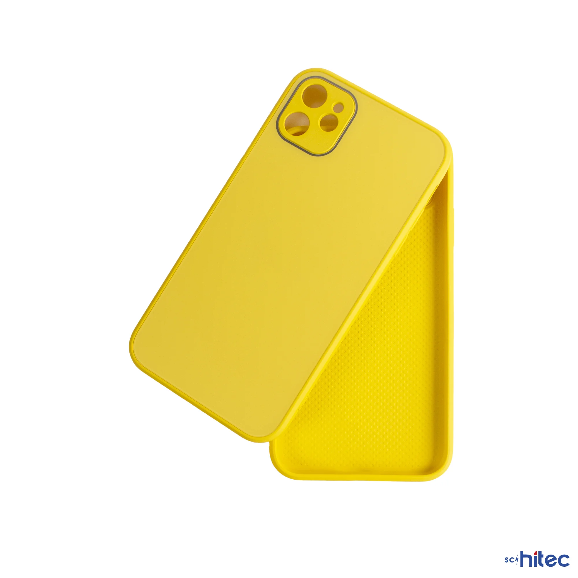 ScHitec Deluxe İphone 12 Mat Kılıf Sarı