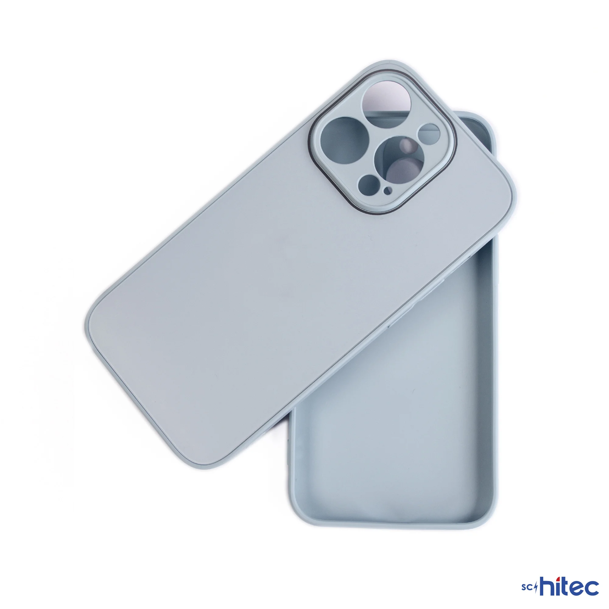 ScHitec Deluxe İphone 12 Pro Max Mat Kılıf Buz Mavisi