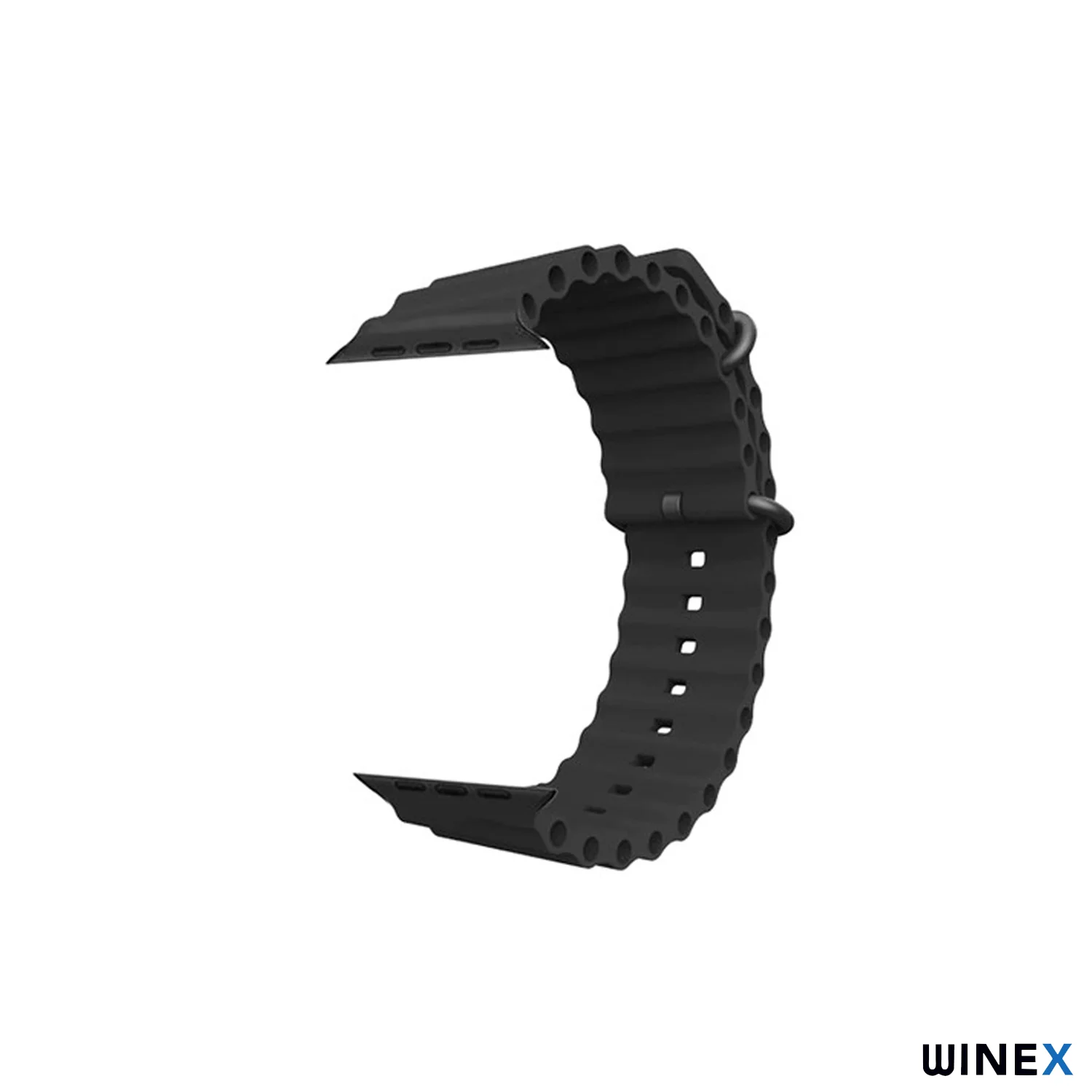 Winex 42-44mm Yeni Nesil Apple Uyumlu Akıllı Saat Kordonu Siyah