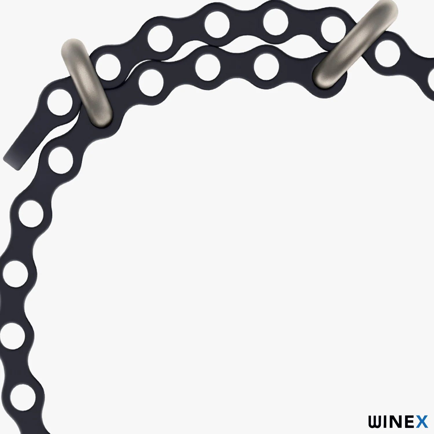 Winex 42-44mm Yeni Nesil Apple Uyumlu Akıllı Saat Kordonu Siyah