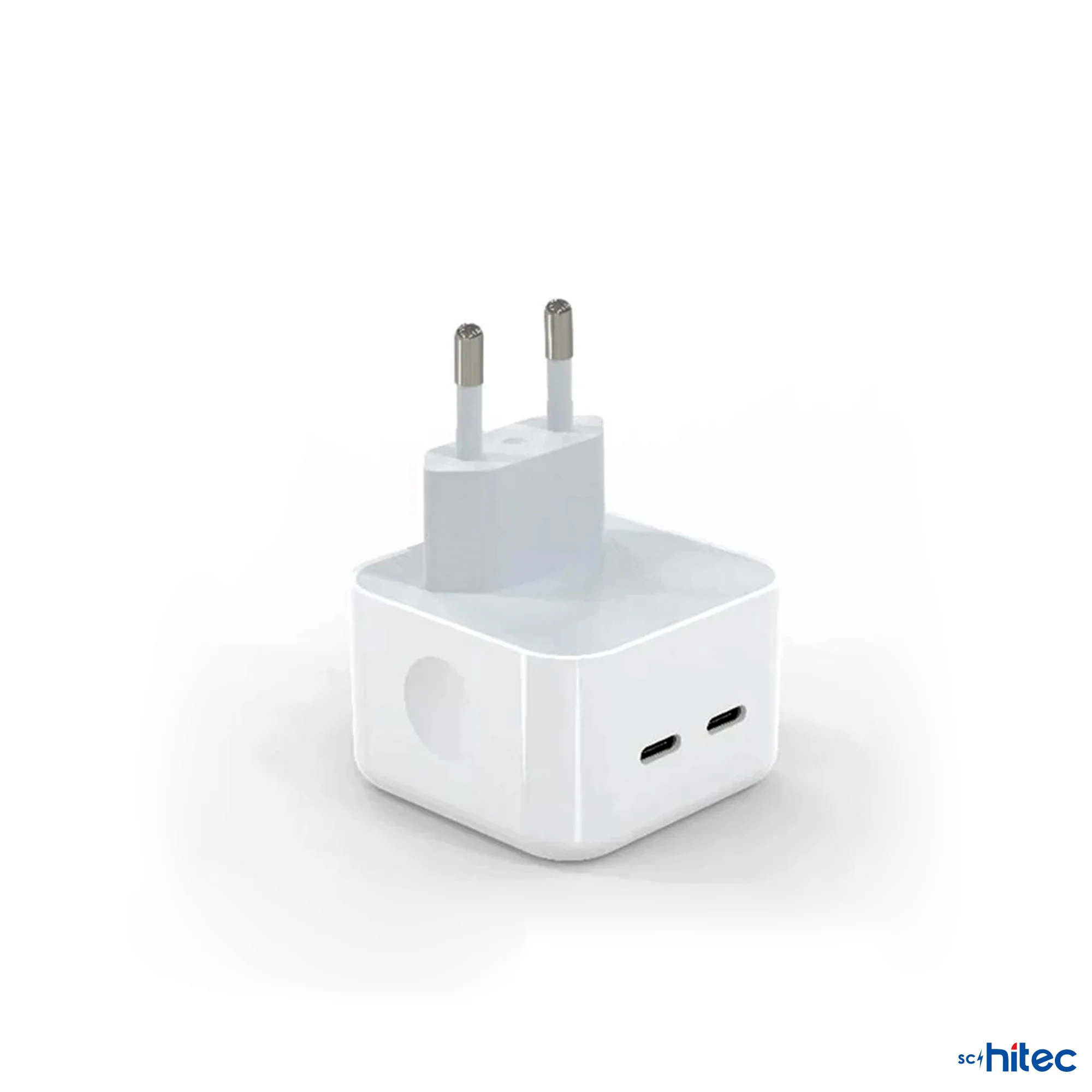 ScHitec 35W Yeni Nesil Apple Uyumlu Çift Type-C Port Compact Çıkışlı Ev tipi Şarj Aleti Kablolu