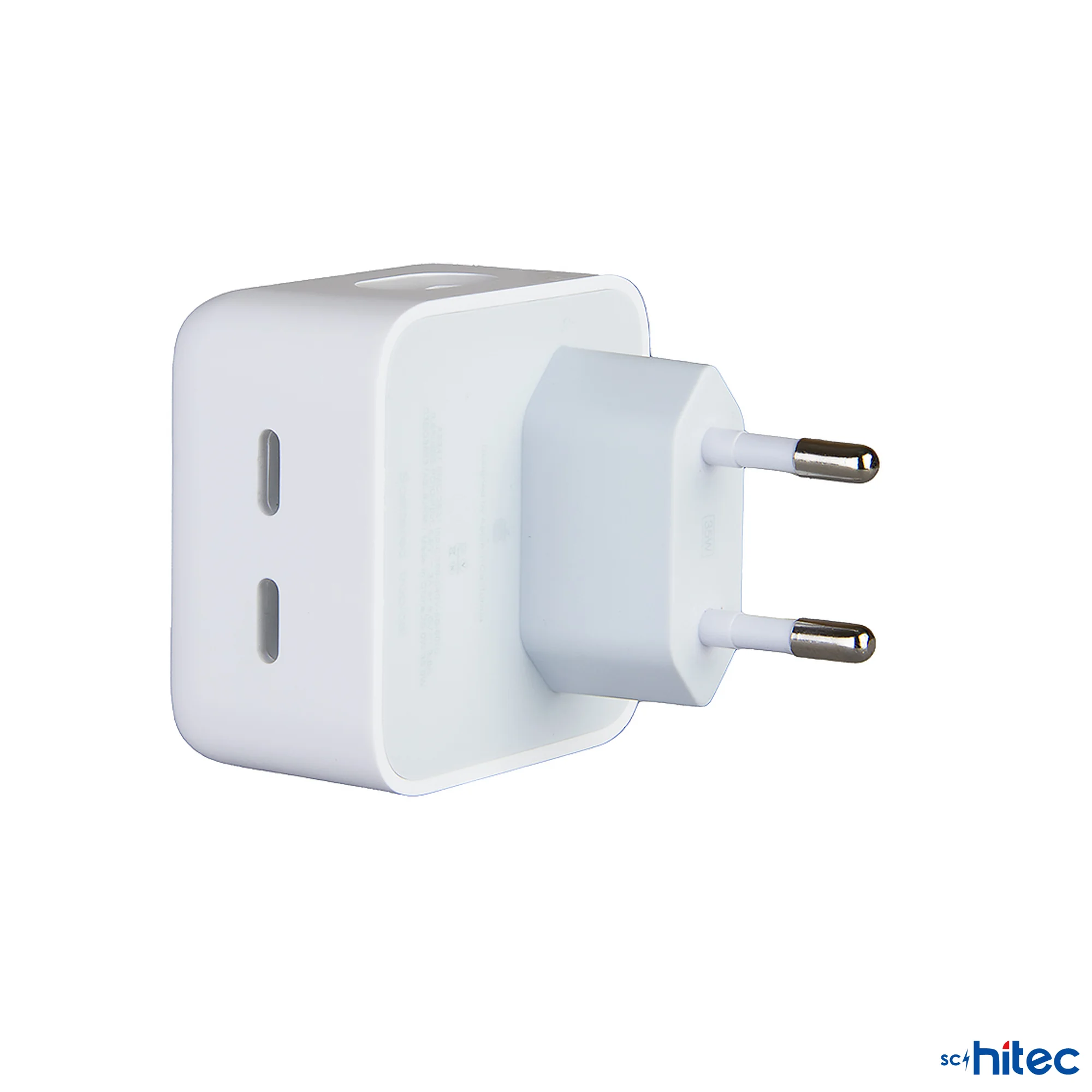 ScHitec 35W Yeni Nesil Apple Uyumlu Çift Type-C Port Compact Çıkışlı Ev tipi Şarj Aleti Kablolu