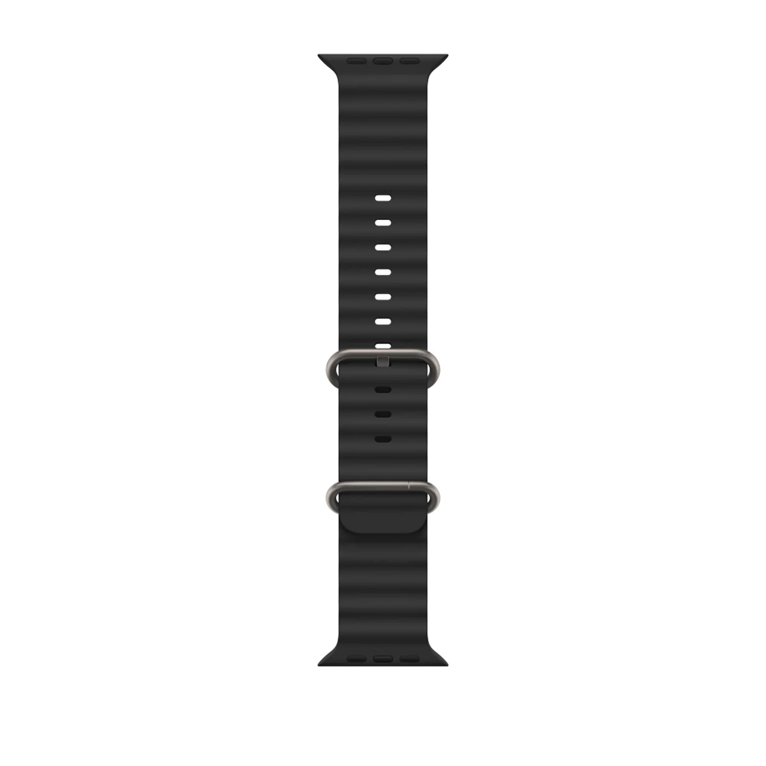 ScHitec 42-49mm Yeni Nesil Apple Uyumlu Akıllı Saat Kordonu Silikon Siyah