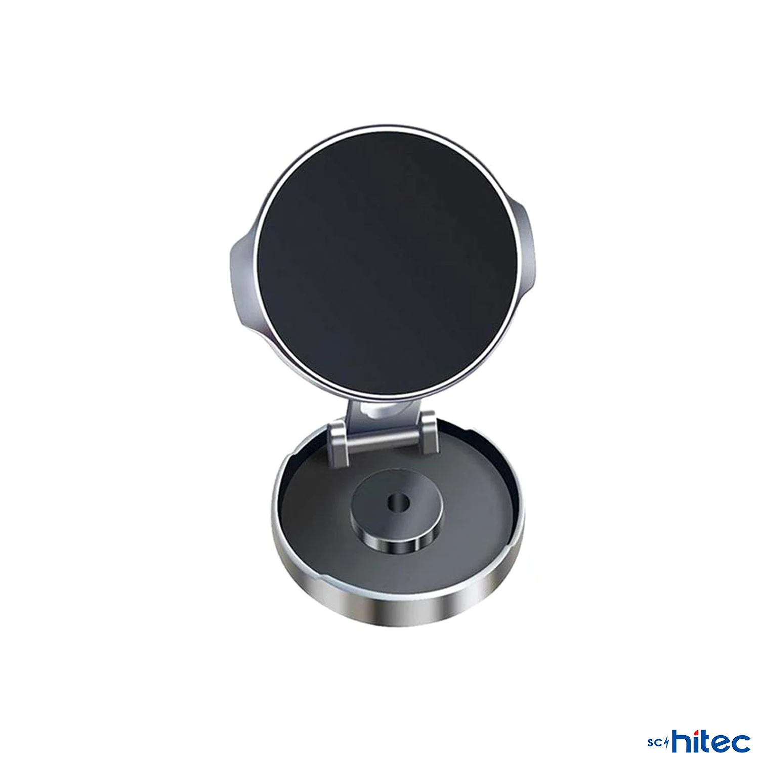 ScHitec Katlanabilir Manyetik Araç İçi Telefon Tutucu Gümüş H500