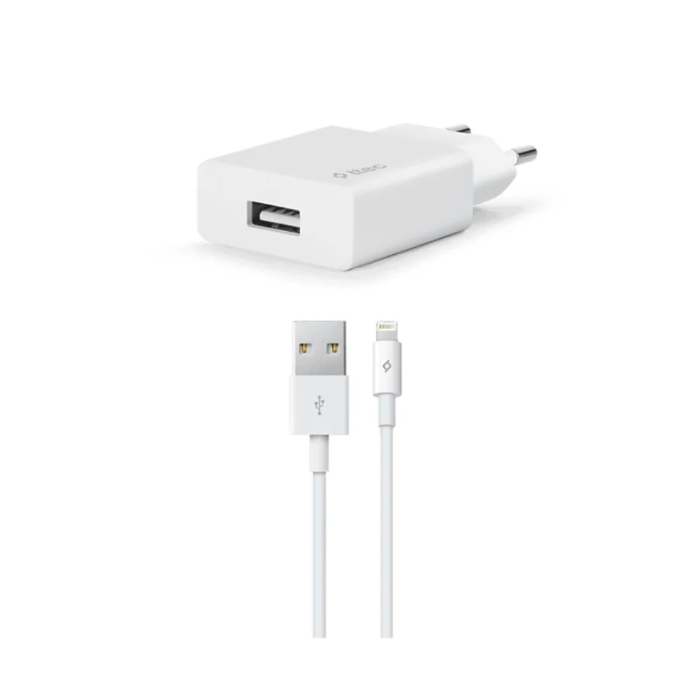 Ttec Smart Fast Charger 2.1A Apple Uyumlu Seyahat Şarj Aleti + Lightning USB Kablo