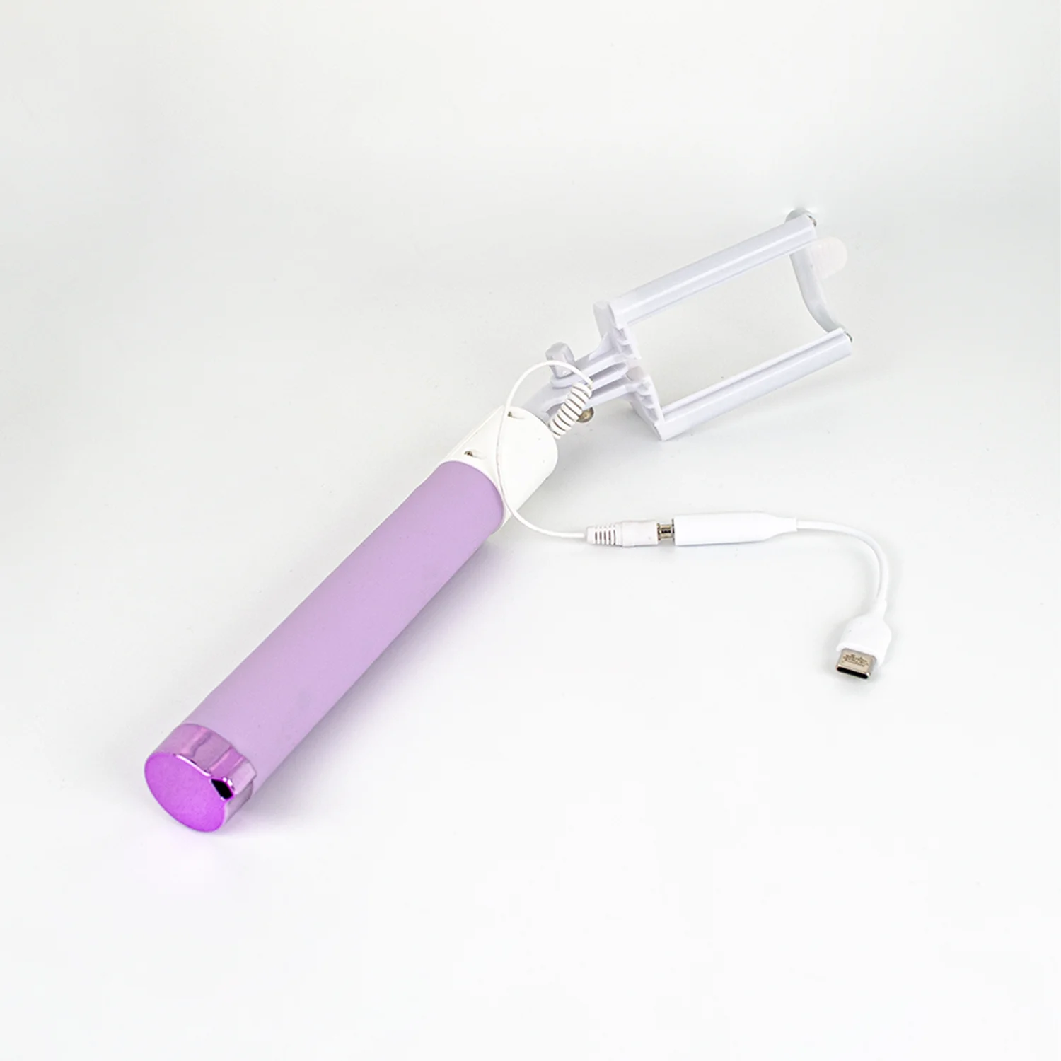 Philips Type-C to 3.5mm Jack Dönüştürücü 270 Derece Dönebilen Premium Selfie Çubuğu Lila 2023Yeni3611UC10