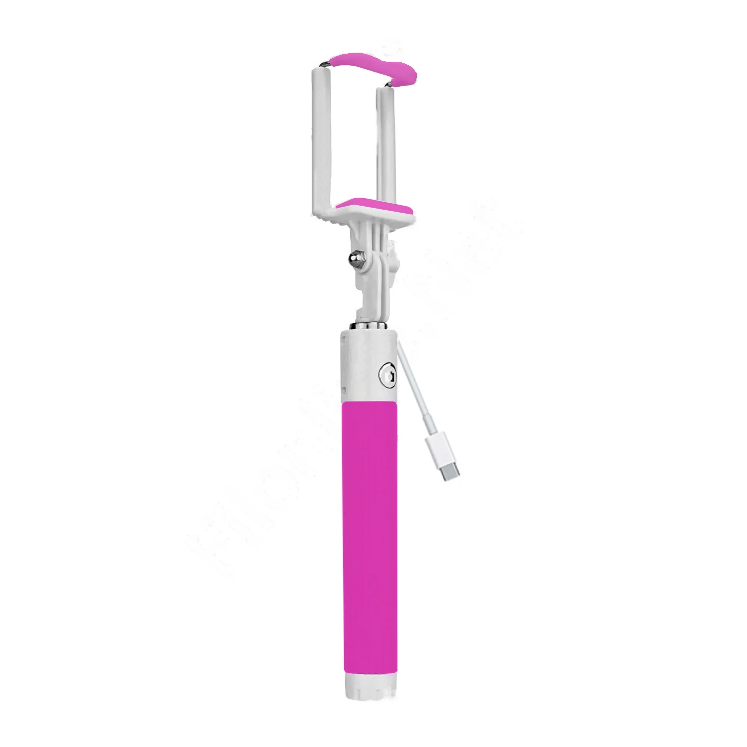 Winex SR342 Katlanabilir Type-C Selfie Girişli Stick Çubuğu Pembe