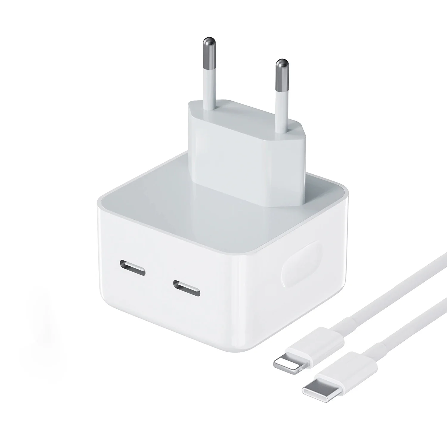 DVIP N45 35W Yeni Nesil Apple Uyumlu Çift PD Type-C Port Compact Çıkışlı Ev tipi Şarj Aleti Kablolu Set