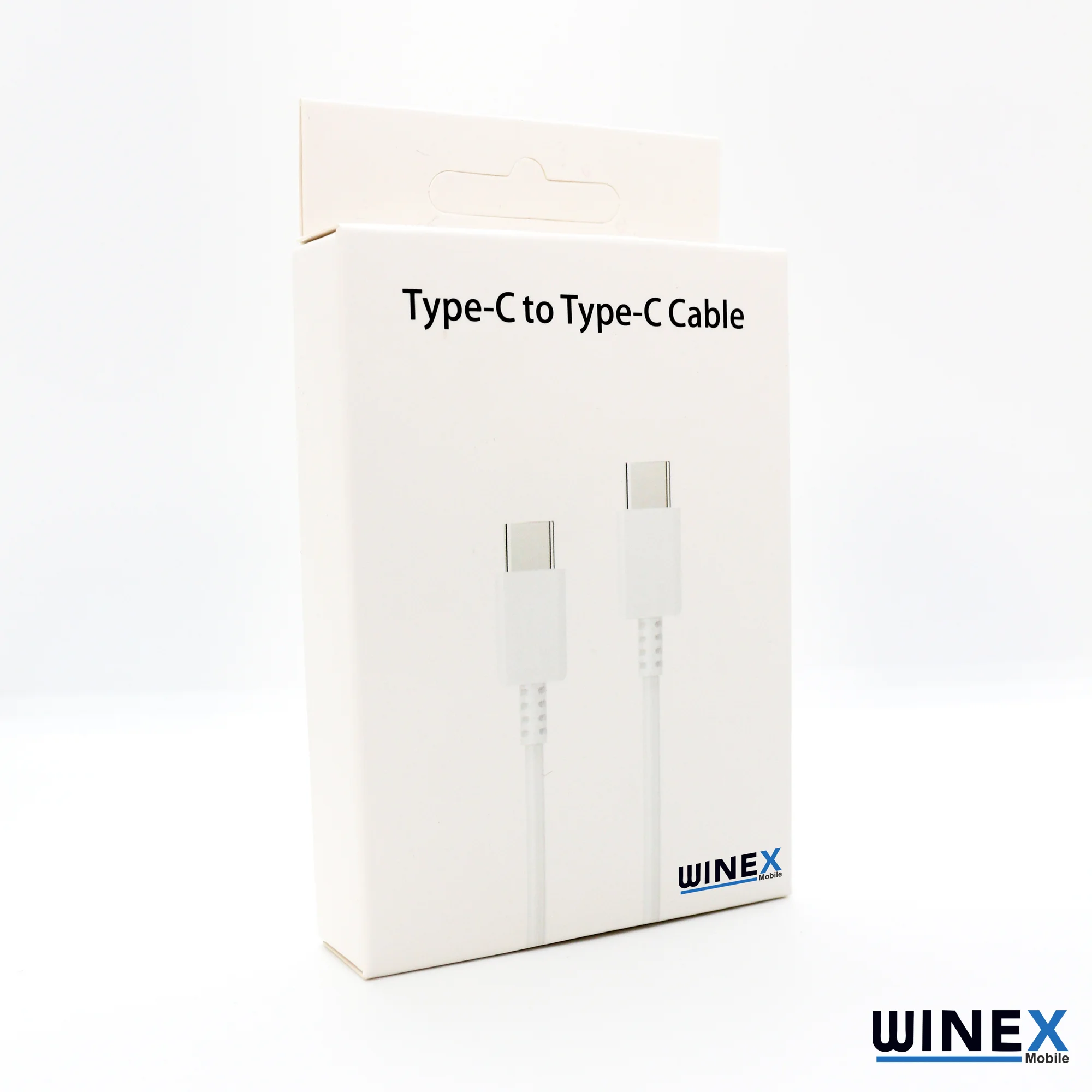 Winex DG970 Type-C to Type-C 3A 25W Data ve Şarj Kablosu 1m Kutulu Beyaz