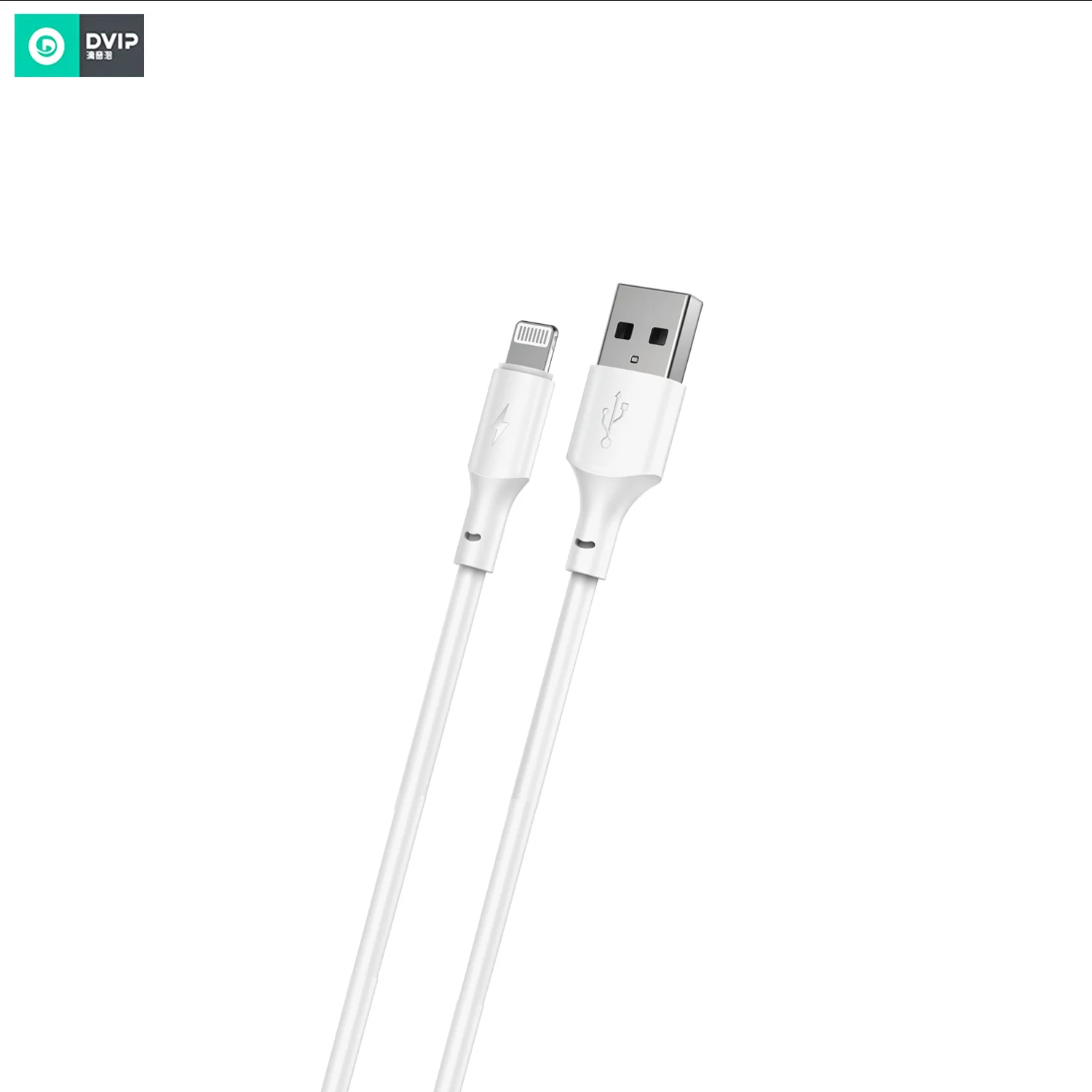 DVIP N13 2.4A UsbA to Lightning Kablolu Hızlı Şarj Aleti Set Beyaz