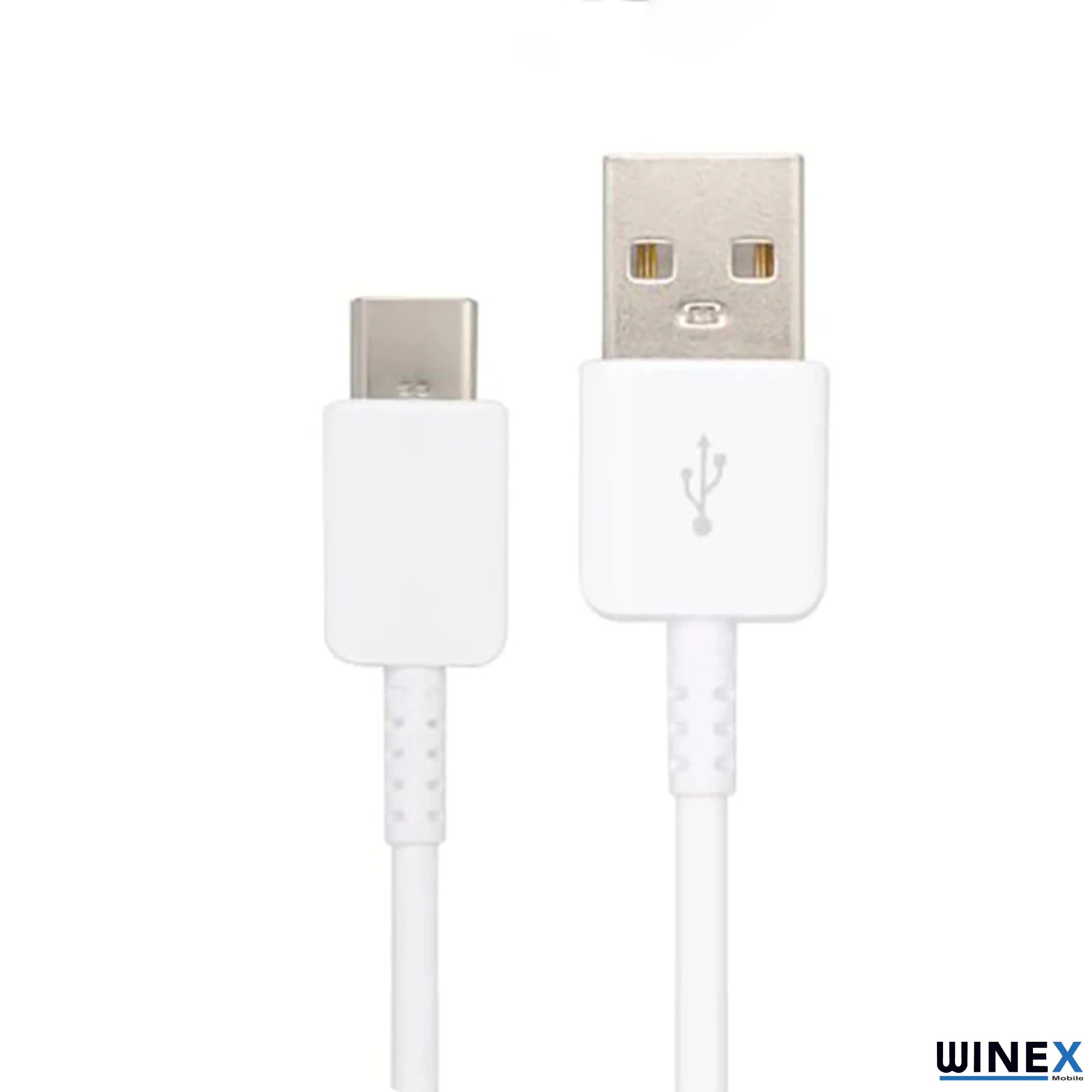 Winex DG970BBE UsbA to Type-C Data ve Şarj Kablosu Beyaz