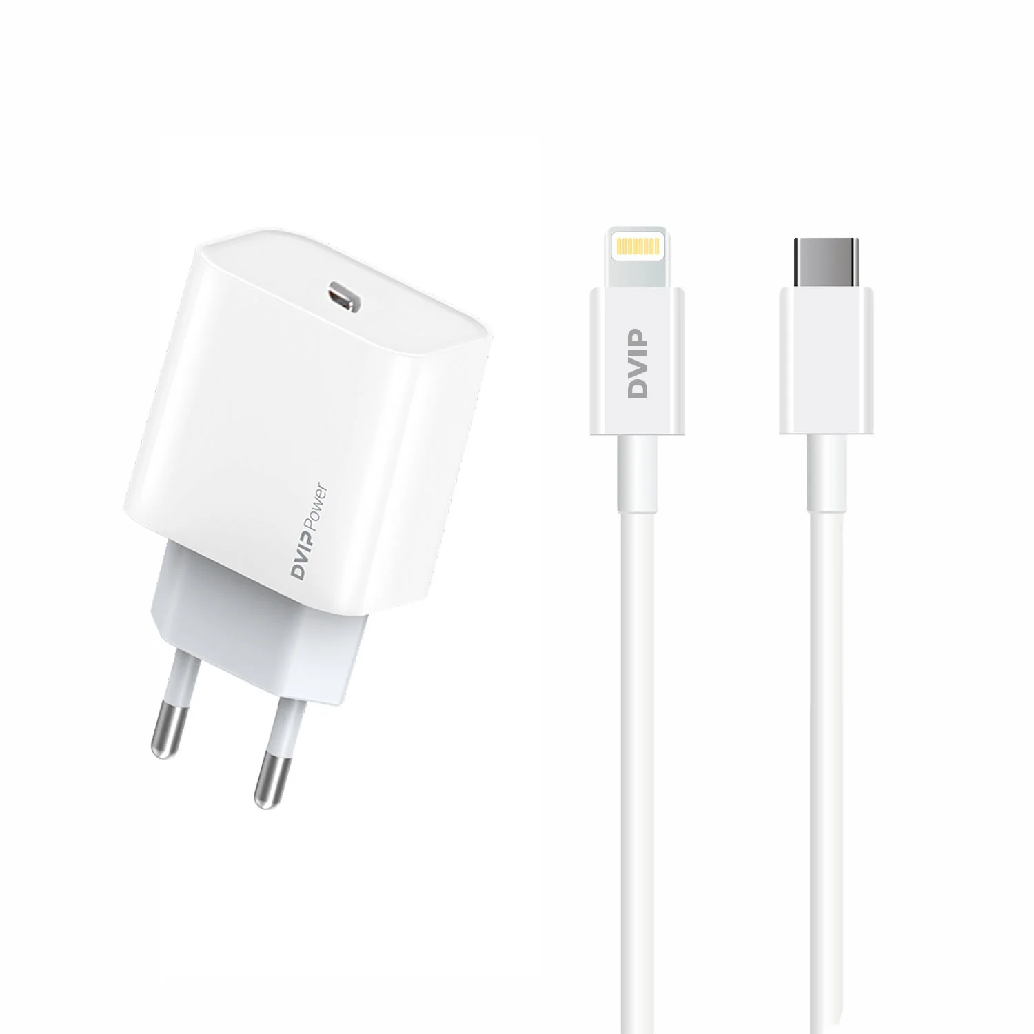 DVIP N25 PD20W Quick Charger Type-C to Lightning Kablolu Şarj Set