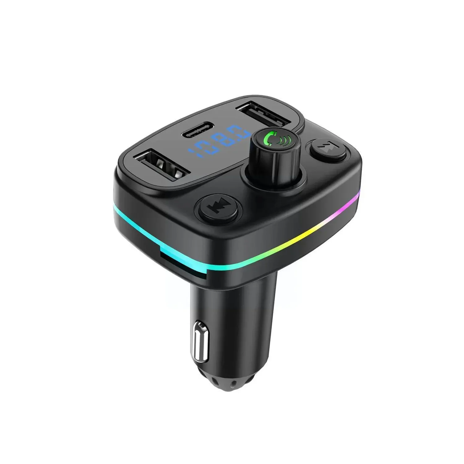 Winex M44 Fm Handsfree Bluetooth Modülatör MP3 Player Type-C Çıkışlı Araç Şarj Aleti