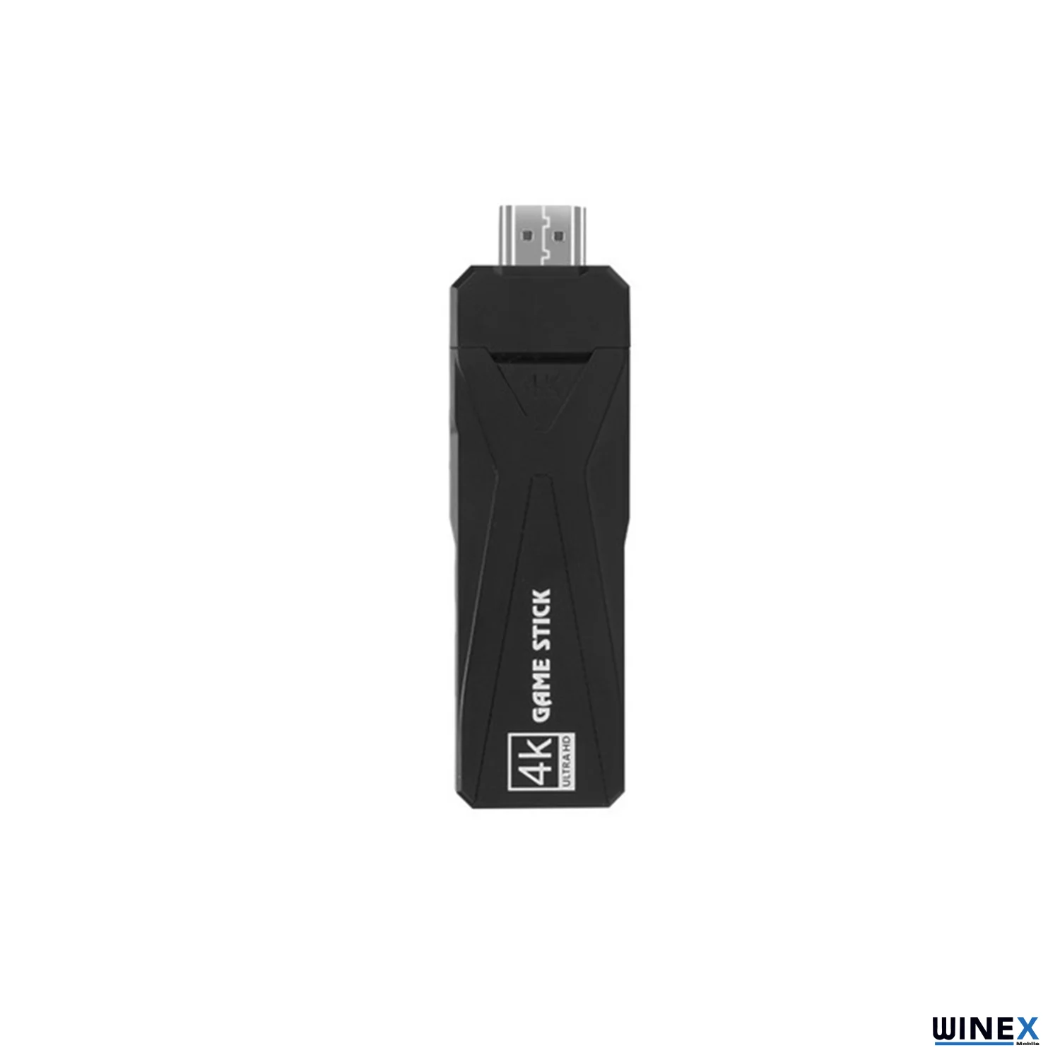 Winex 4K Android TV Stick ve Retro Game Konsol 10000 Atari Makinası Oyunlu 64GB Siyah