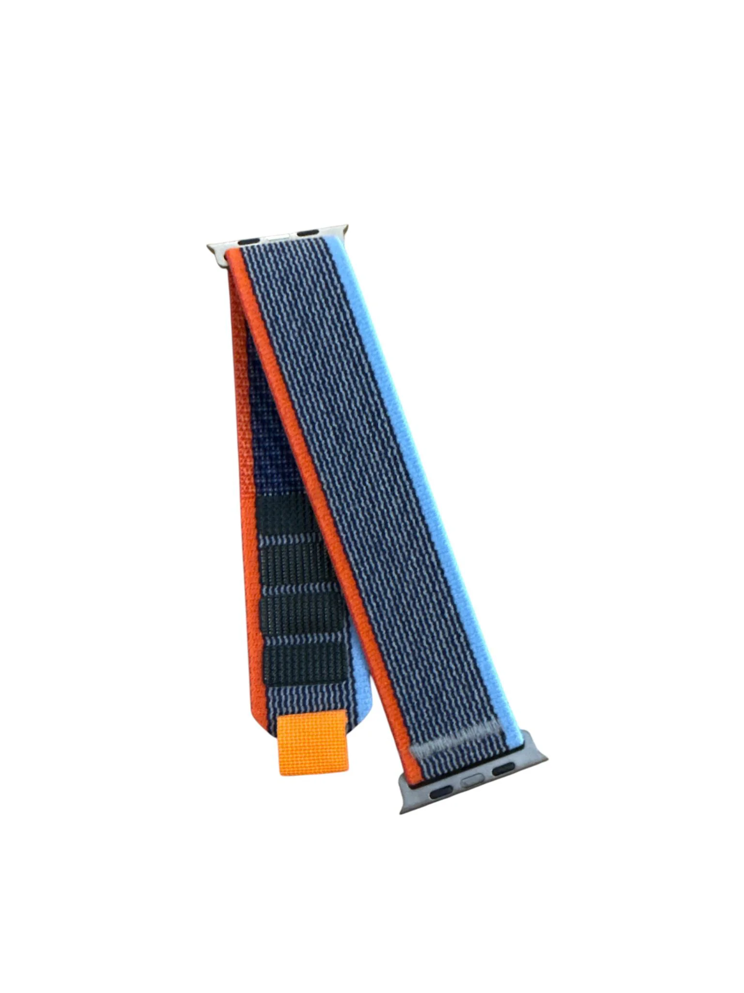 Winex 42-44mm Yeni Nesil Apple Uyumlu Akıllı Saat Kordonu Hasır Mavi Turuncu