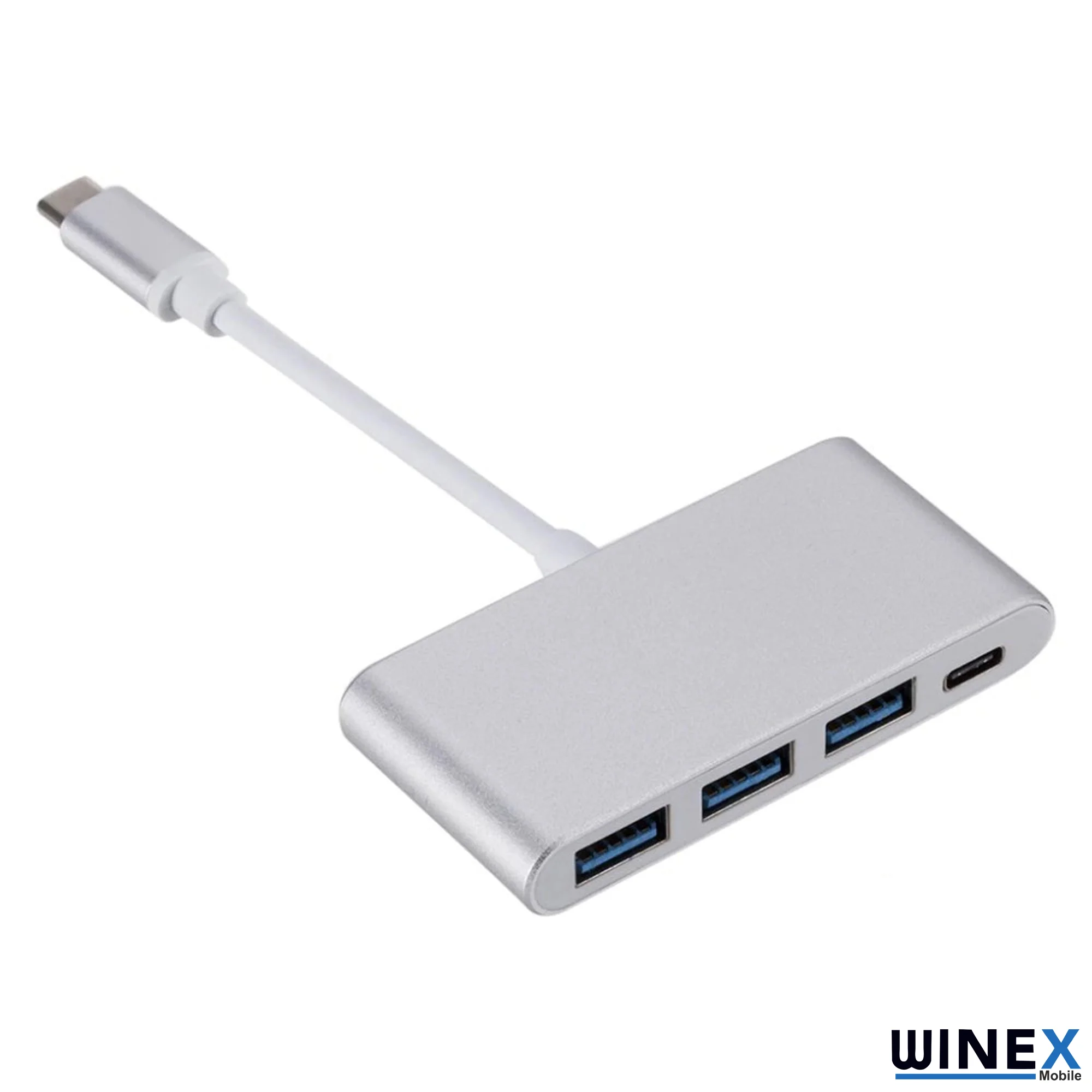 Winex 4in1 100W Type-C USB Çoğaltıcı Adaptör Port Hub 3xUsbA Giriş 1 PD Giriş
