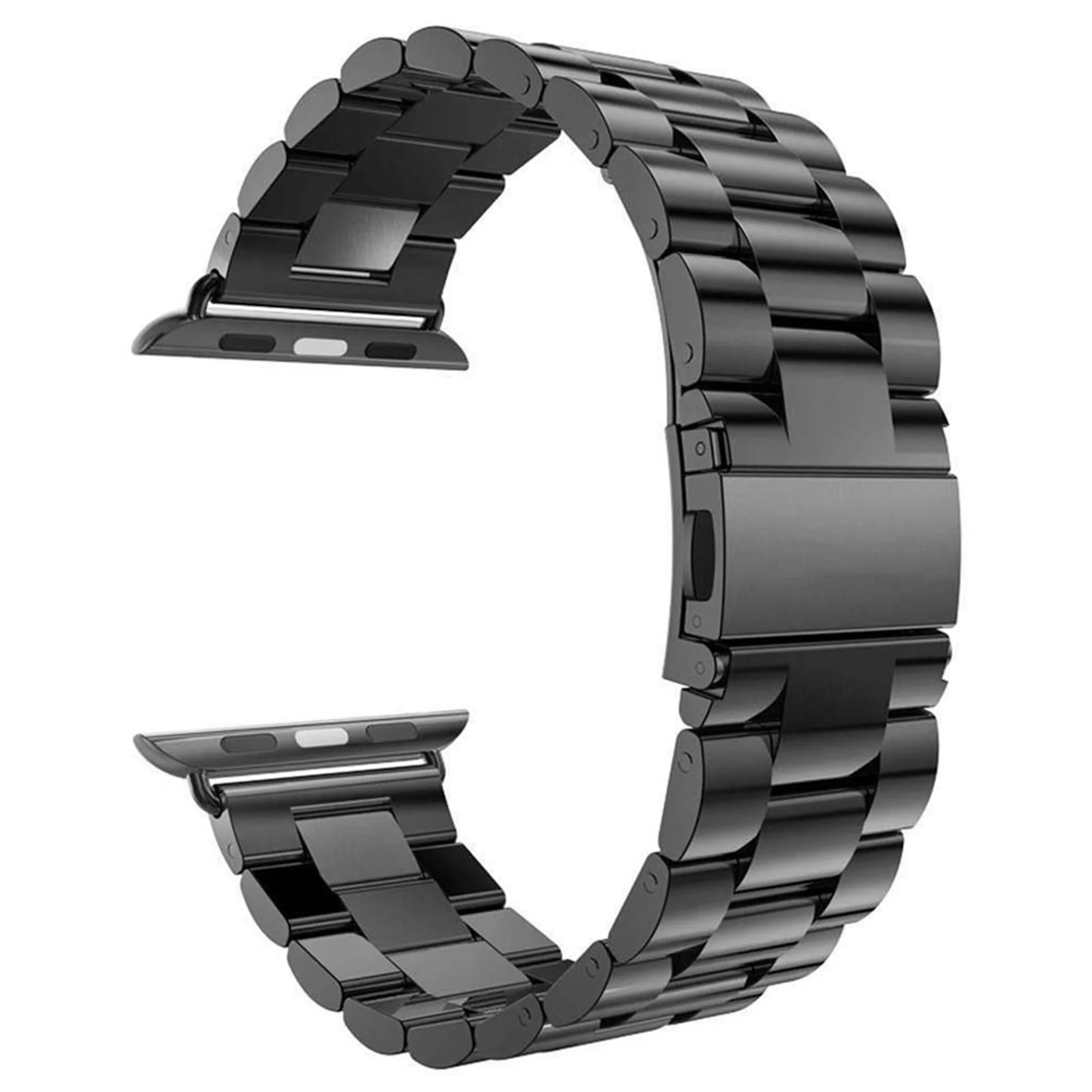 Winex 42-49mm Yeni Nesil Apple Uyumlu Akıllı Saat Kordonu Metal Siyah