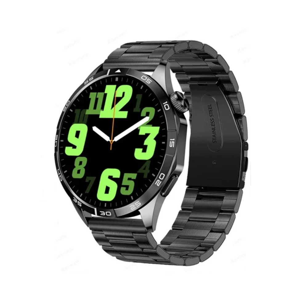 Haino Teko RW44 Watch Amoled Ekran Android İos HarmonyOs Uyumlu 3 Kordonlu Akıllı Saat Siyah