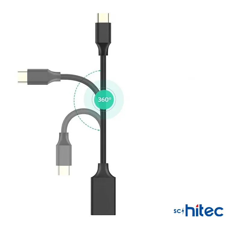 ScHitec Type-C to UsbA 3.1 OTG Dönüştürücü Adaptör 20cm