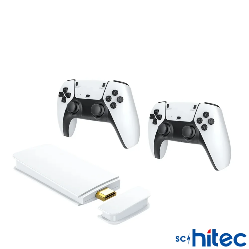 ScHitec Arcade 4KHD Emuelec Retro Game Stick 90 lı Yıllar Atari Makinası Oyunları 20600 Oyunlu Konsol M15