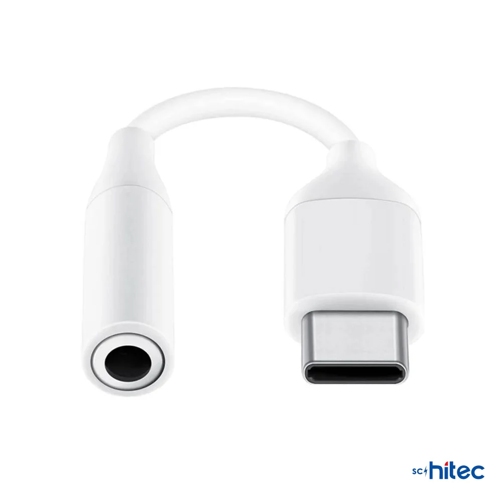 ScHitec Usb-C to Headphone Jack Apple İphone 15/16 Uyumlu Dönüştürücü Adaptör Beyaz UC11 J609