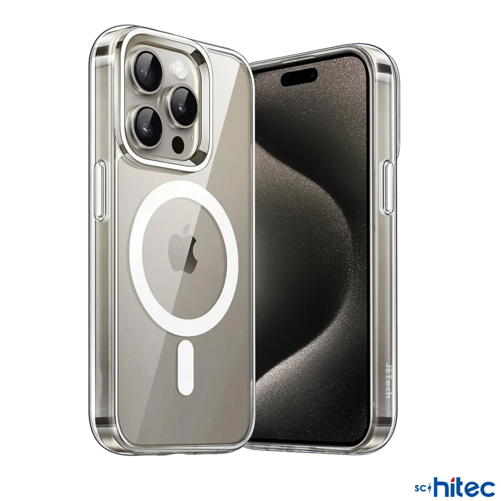 ScHitec İphone 15 Pro Max Magsafe Özellikli Şeffaf Kılıf