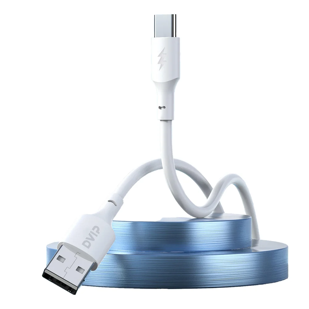 DVIP L24 6A 100W UsbA to Type-C Hızlı Şarj ve Data Kablosu Beyaz