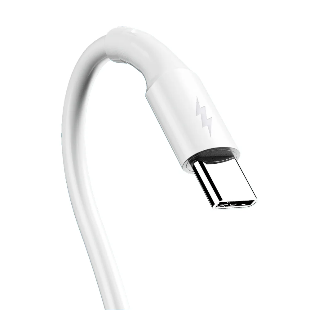 DVIP L24 6A 100W UsbA to Type-C Hızlı Şarj ve Data Kablosu Beyaz