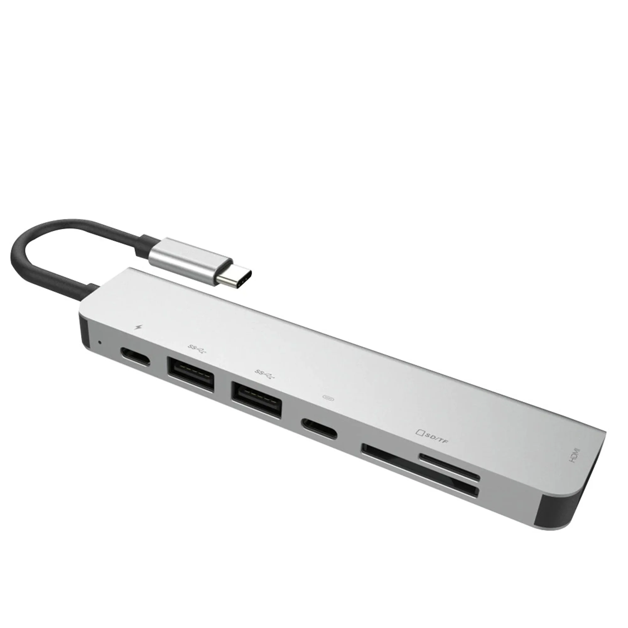 Winex 7in1 USB Type-C Hub Port Adaptör 4K HDMI+UsbA+Sd/Tf Kart 100W PD Girişli YG2121