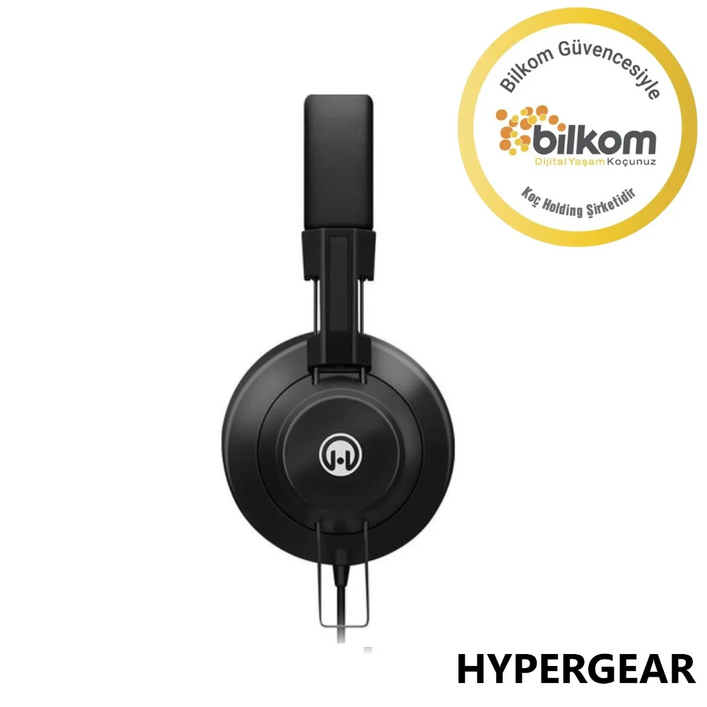 Hypergear V50 3.5mm Jack Girişli Mikrofonlu Kablolu Kulaküstü Kulaklık Siyah