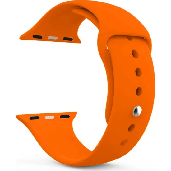 Winex 42-49 mm Yeni Nesil Apple Uyumlu Akıllı Saat Kordonu Silikon Turuncu