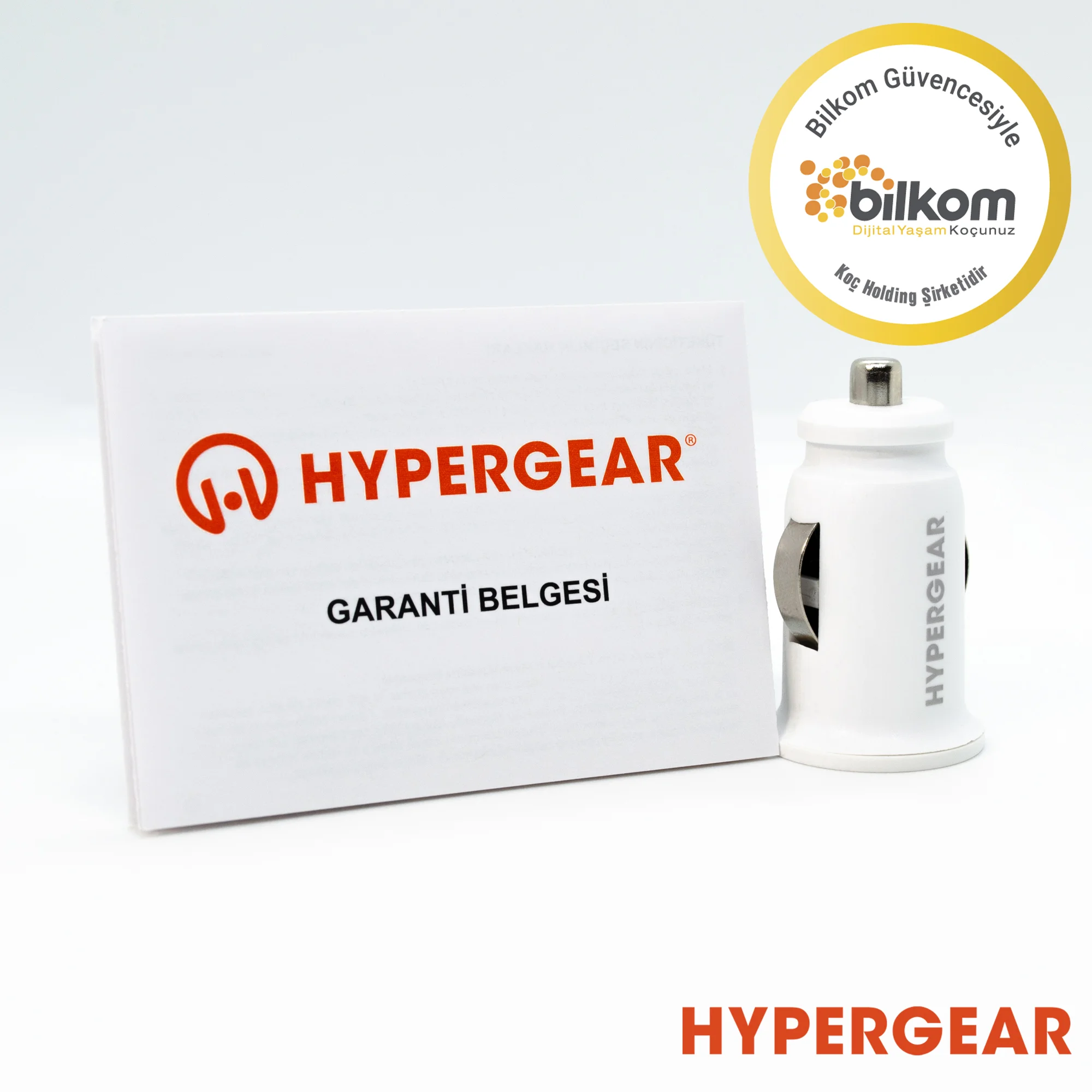 Hypergear 2.1A 2X Hızlı Araç Şarj Aleti Set Type-C Kablo Beyaz