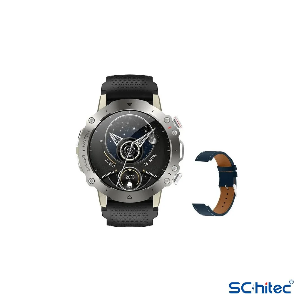 ScHitec HW6 Sport Amoled Ekran Android İos HarmonyOs Uyumlu Akıllı Saat Gümüş