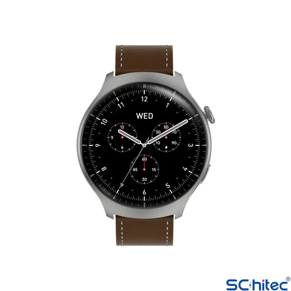 ScHitec Watch 4 Pro Amoled Curved Ekran Android İos HarmonyOs Uyumlu Akıllı Saat Gümüş