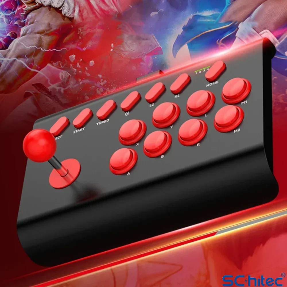 ScHitec BSP-Y02 Joystick Switch/Ps3/Ps4/Pc/Android/İos MF/TV Retro Oyun Konsolu Joystiği Siyah