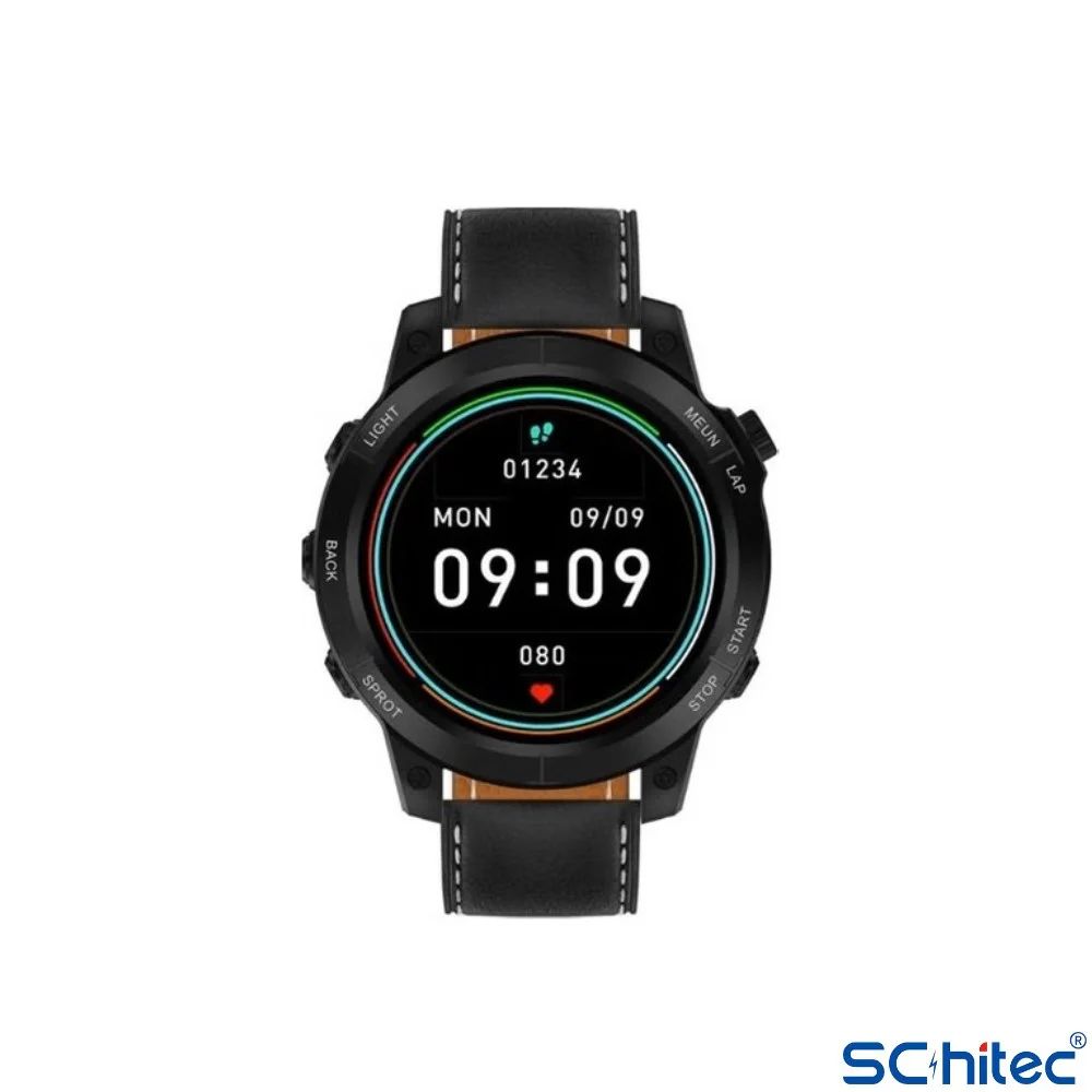 ScHitec RW46 Amoled Ekran Android İos HarmonyOs Uyumlu 3 Kordonlu Akıllı Saat Siyah