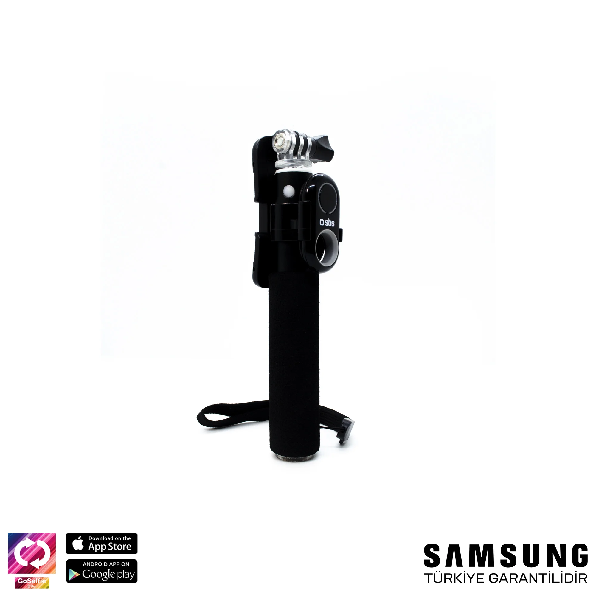 SBS Premium Bluetooth Selfie Çubuğu Siyah Samsung Türkiye Garantili