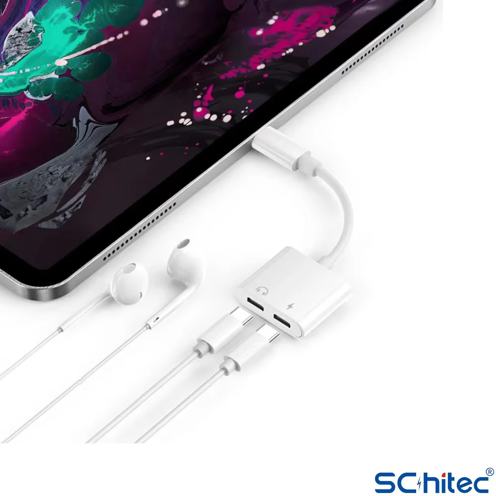 ScHitec 2in1 Type-C Kulaklık ve Şarj Dönüştürücü Hızlı Şarj Adaptör JH032