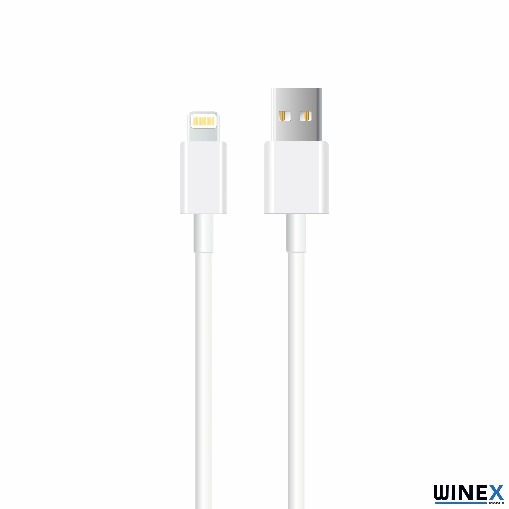 Winex 3A 60W UsbA to Lightning 3Metre Data ve Hızlı Şarj Kablosu Beyaz SX233M