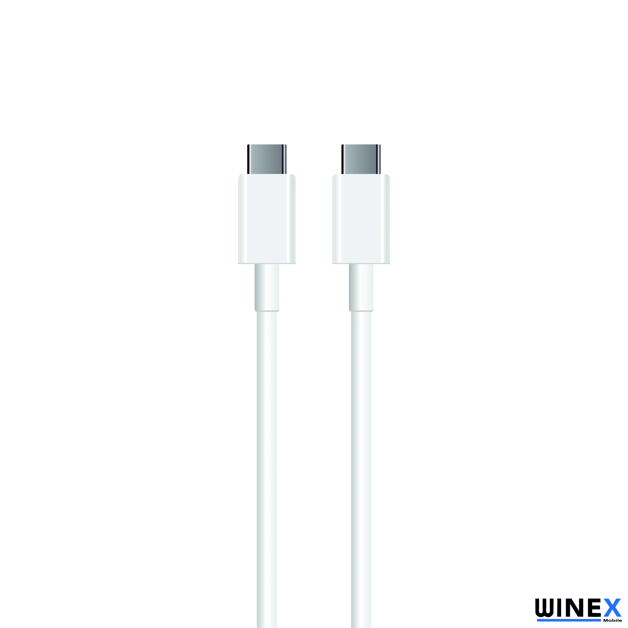Winex SX262M 3A 45W Type-C to Type-C 2Metre Data ve Hızlı Şarj Kablosu Beyaz