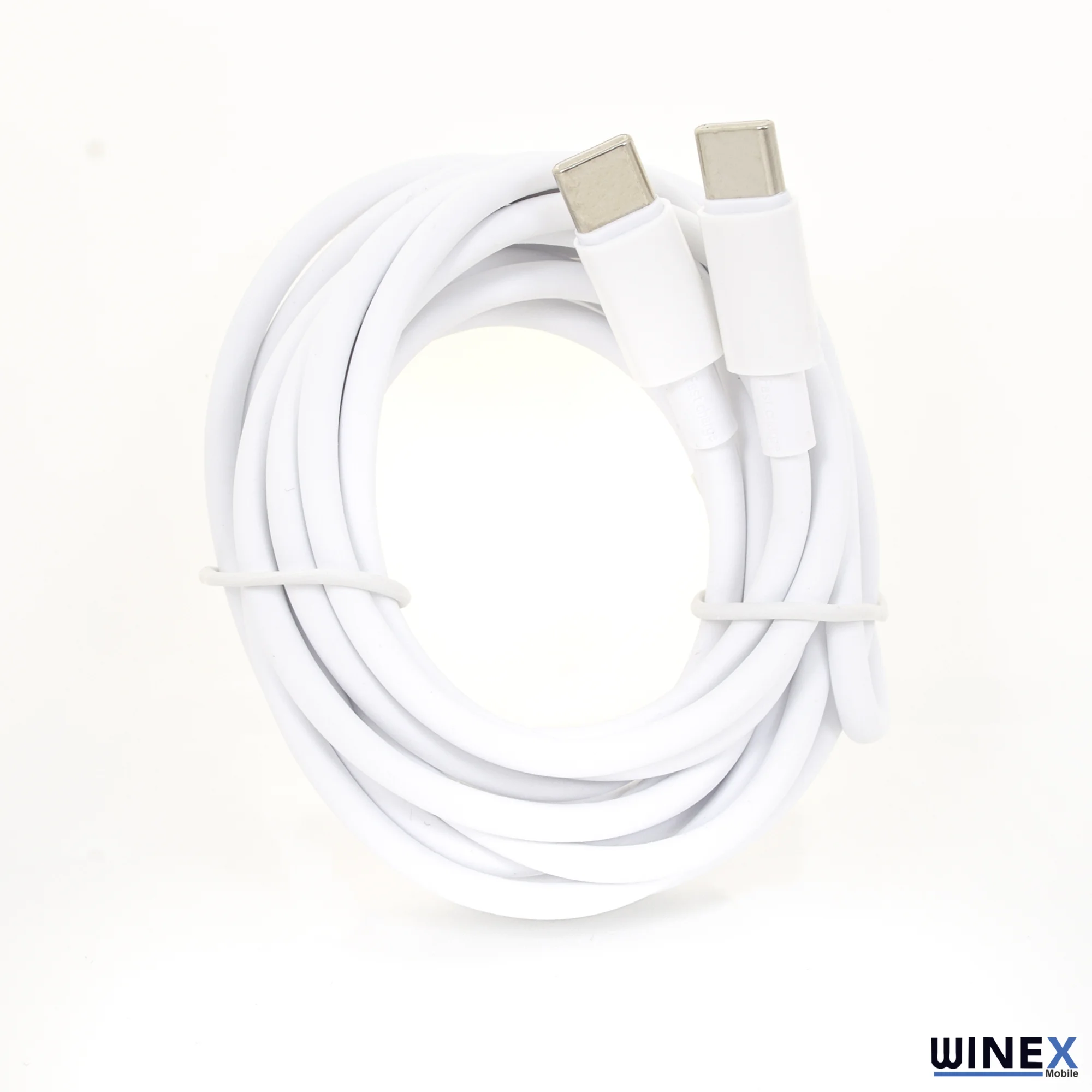 Winex 3A 45W Type-C to Type-C Data ve Hızlı Şarj Kablosu 3’lü Paket 1, 2, 3 Metre Beyaz SX26P