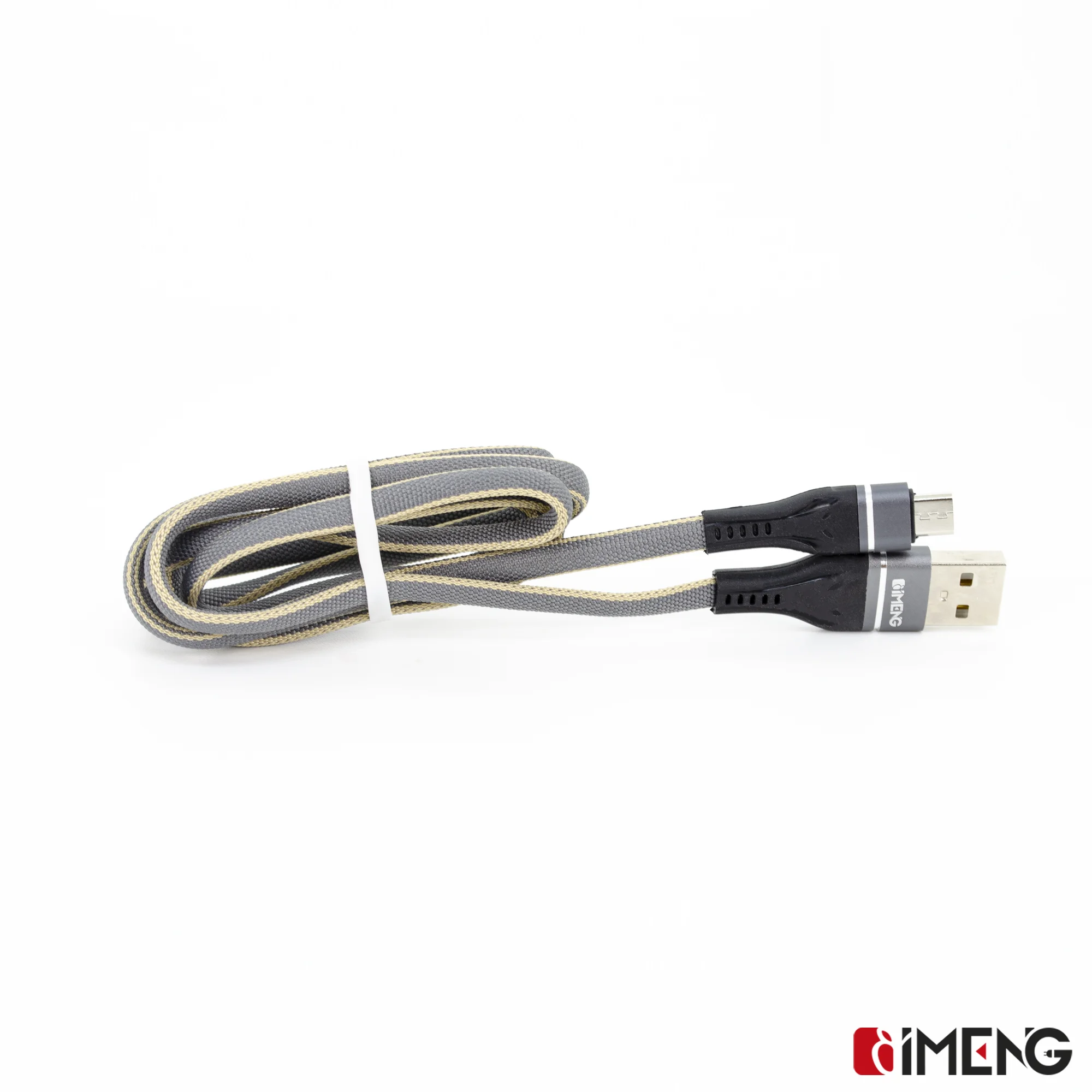 İmeng 3.1A UsbA to Micro Örgülü Data ve Şarj Hızlı Kablosu ML108 Gri