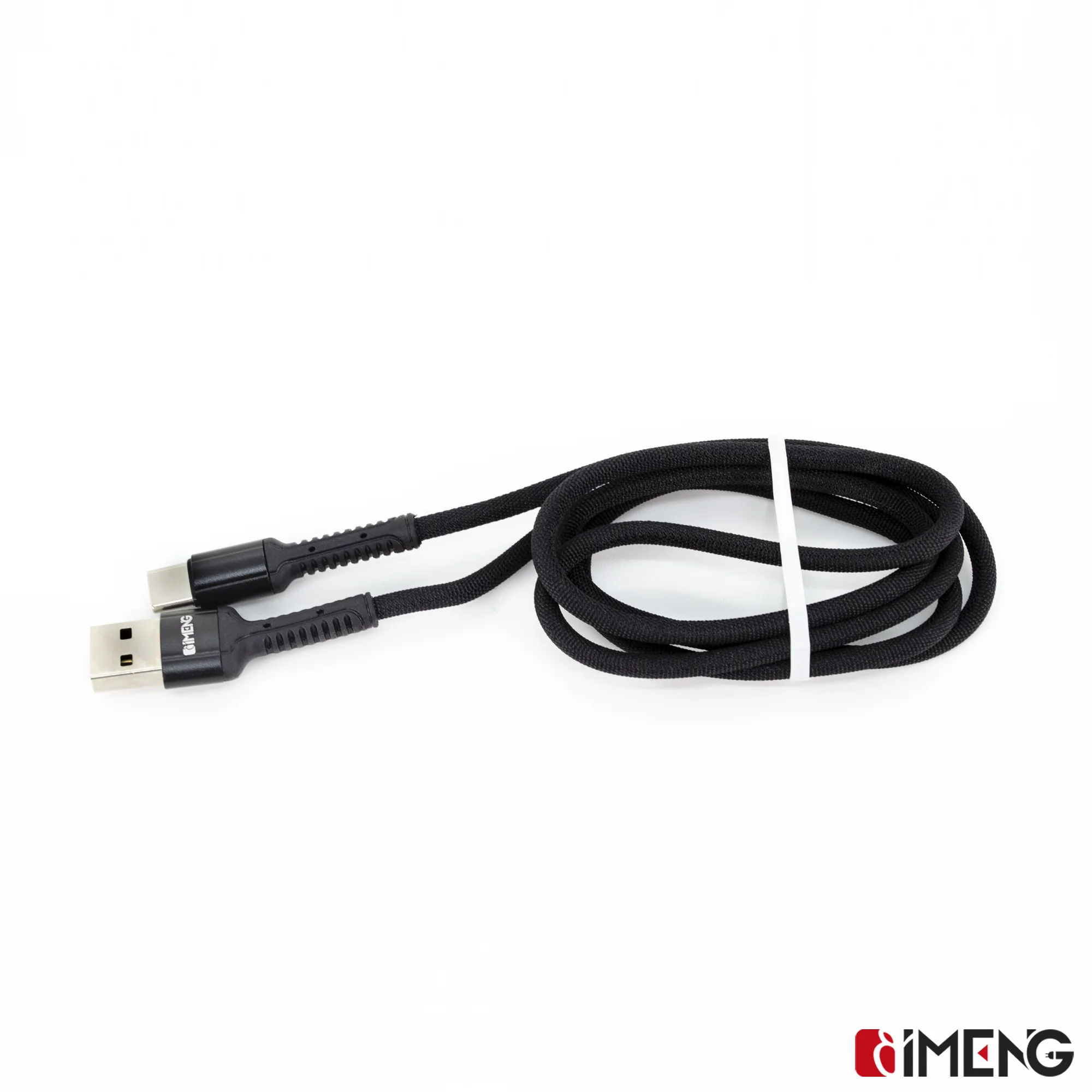 İmeng 3A UsbA to Type-C Pro Braided Örgülü Data ve Hızlı Şarj Kablosu Siyah