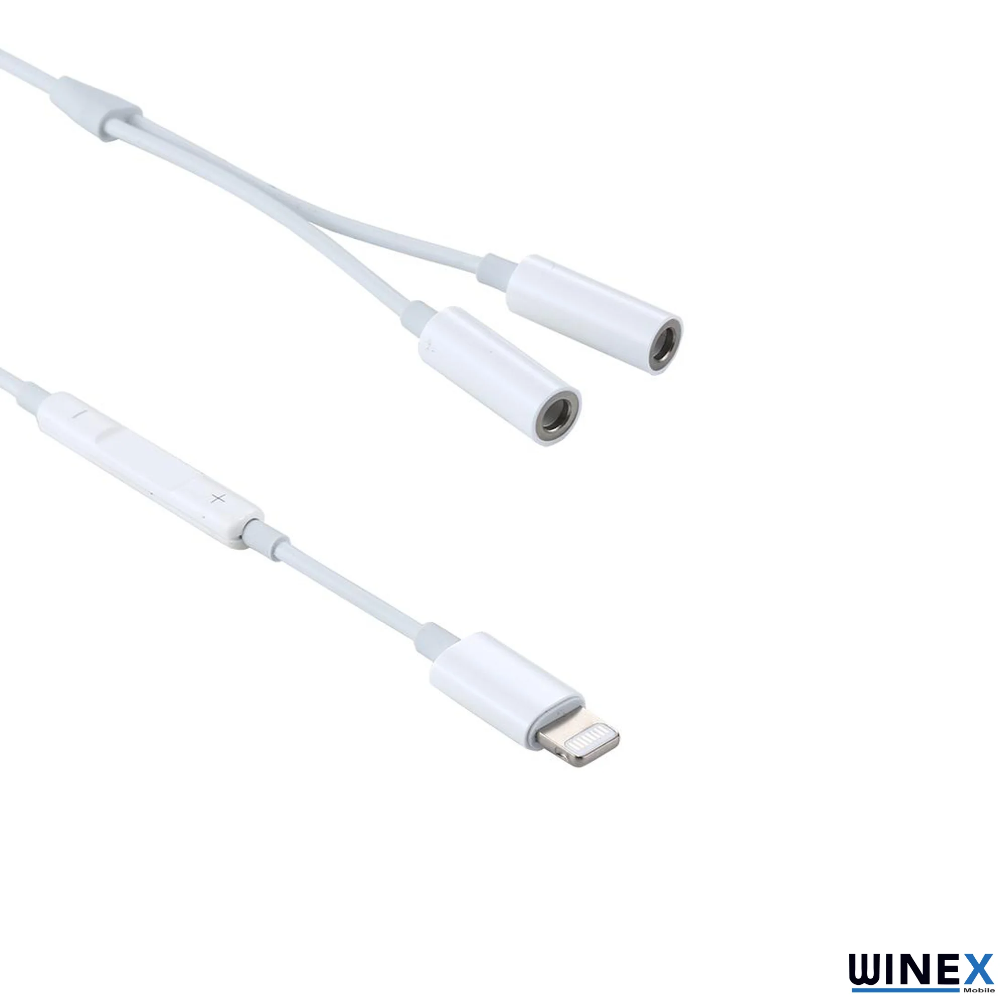 Winex 2in1 Lightning to Double 3.5mm Çıkışlı Jack Adaptör GL026MH