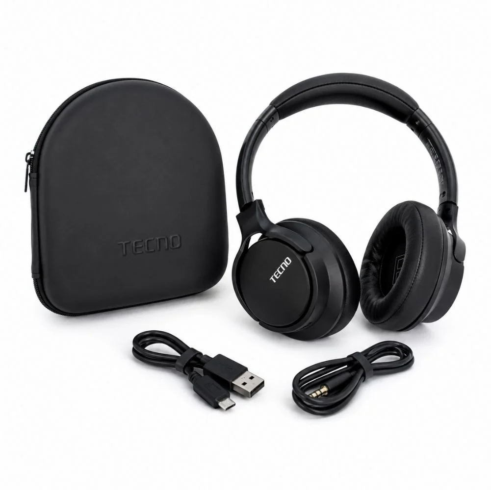 Tecno Nightingale-N1 Kablosuz Wireless Extra Bass Kulaklık Siyah