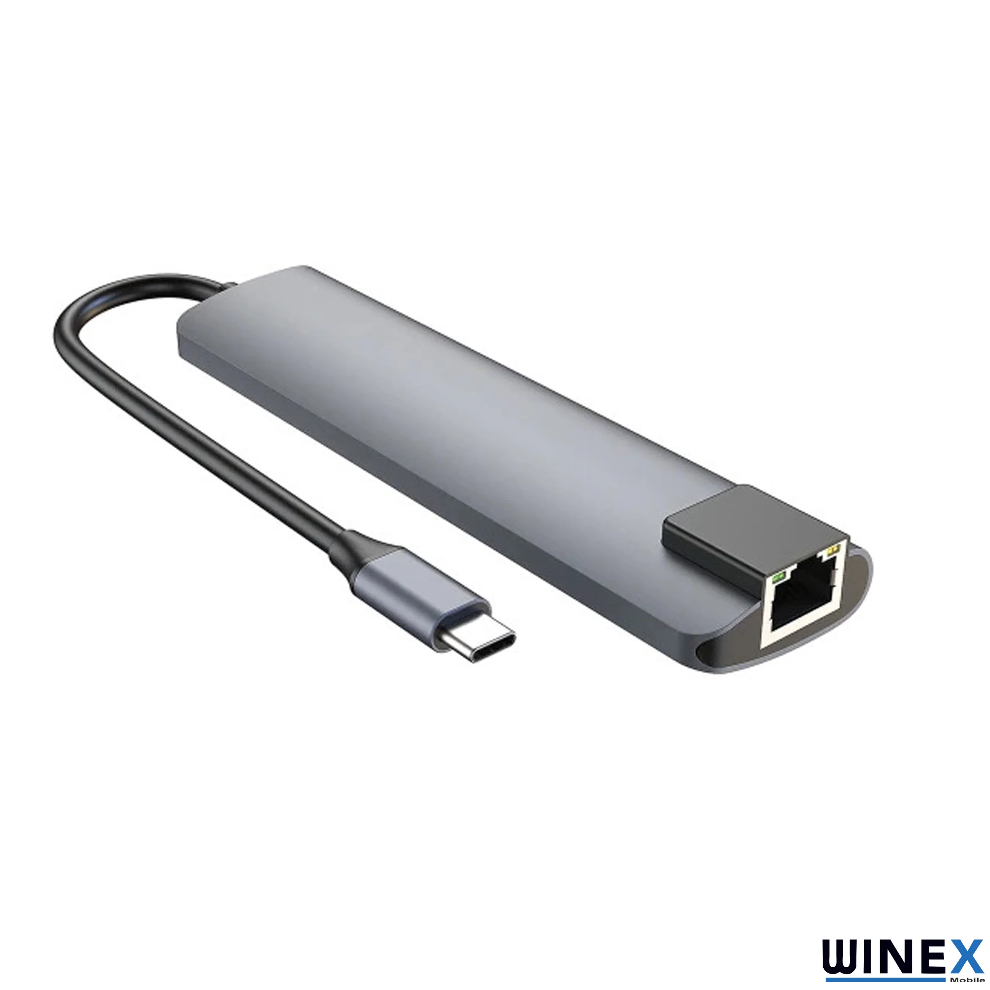 Winex 7in1 USB Type-C Hub Port Adaptör HDMI USB Ethernet PD Girişli HC13LC
