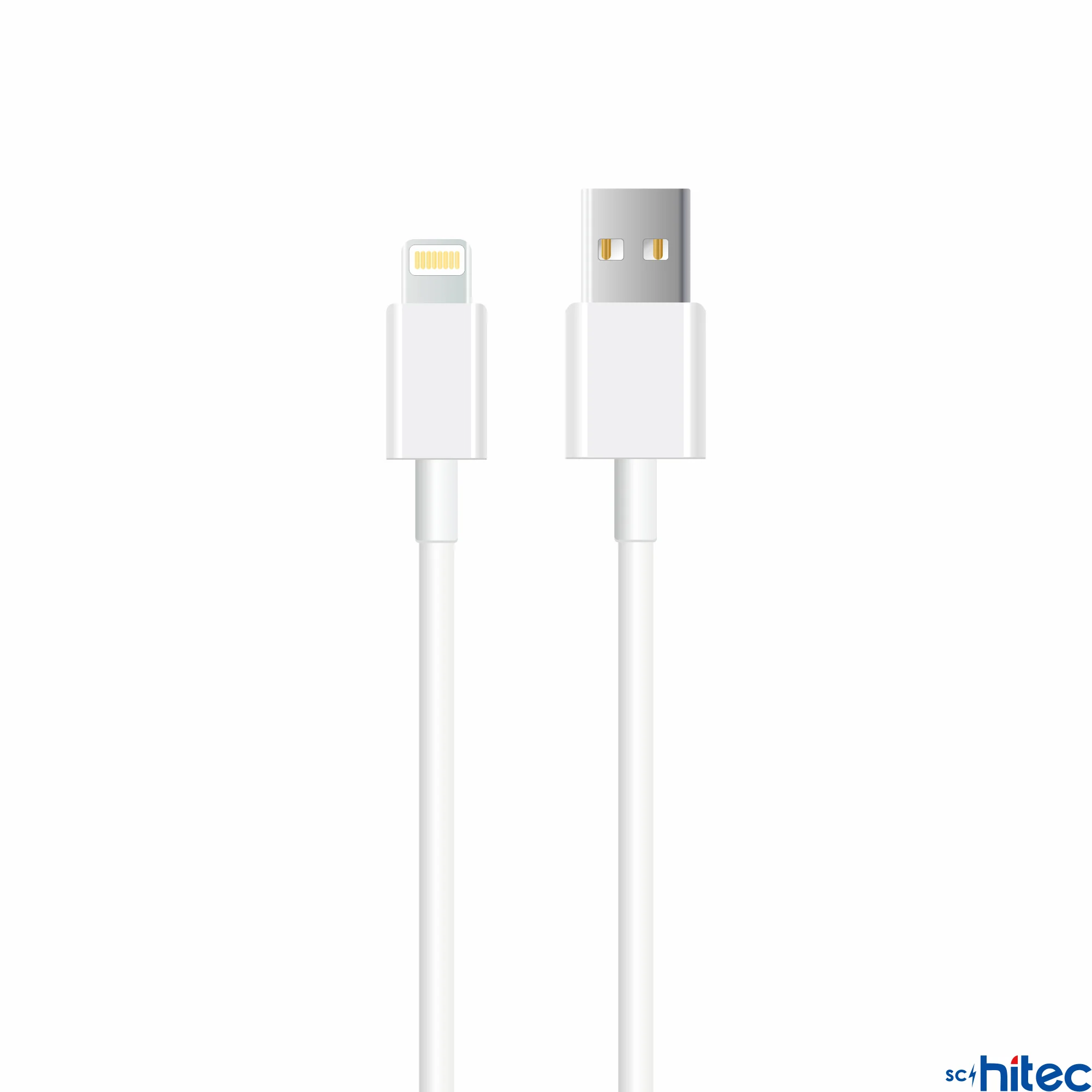 ScHitec X74 UsbA to İphone Lightning 2Metre Data ve Hızlı Şarj Kablosu Beyaz