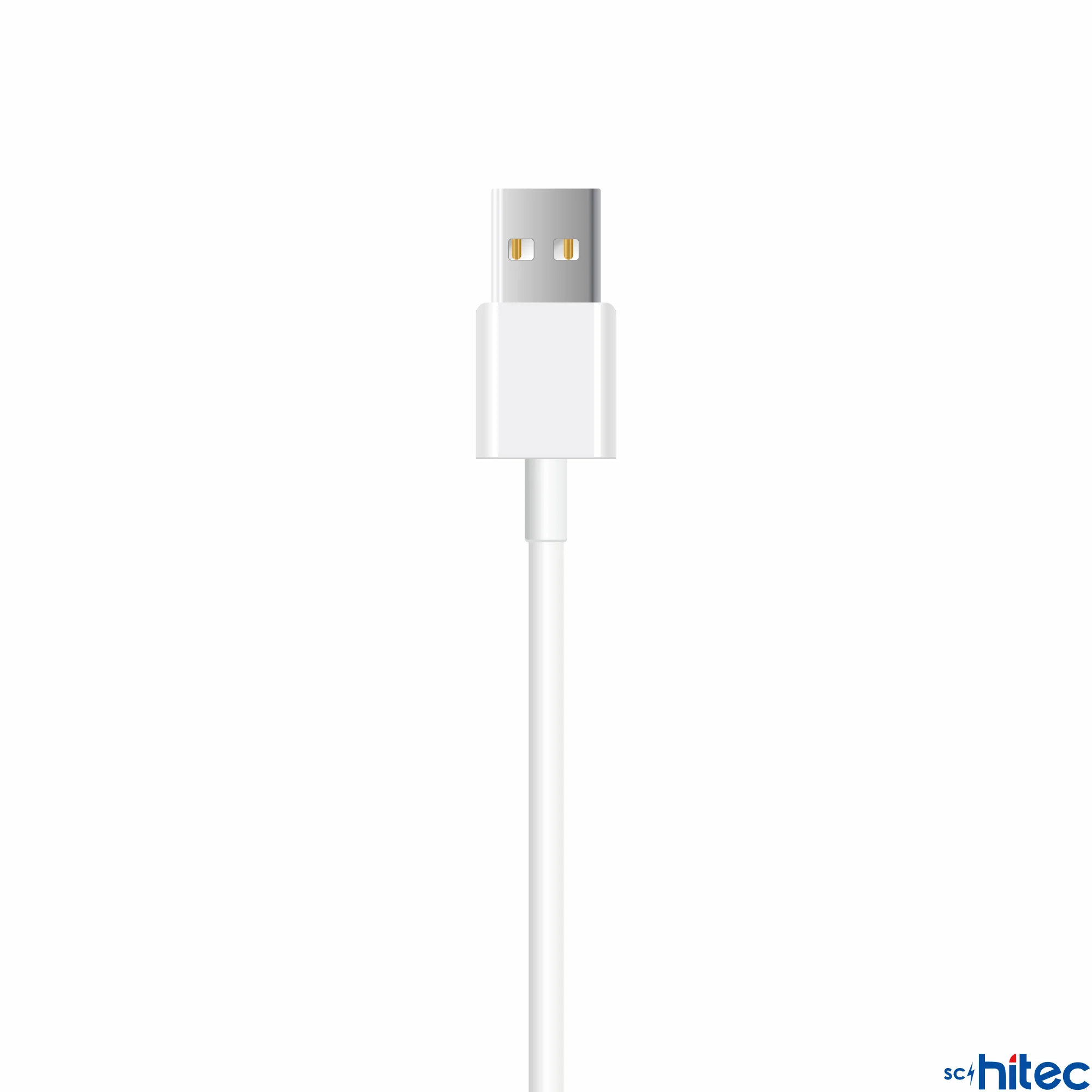 ScHitec X74 UsbA to İphone Lightning 2Metre Data ve Hızlı Şarj Kablosu Beyaz
